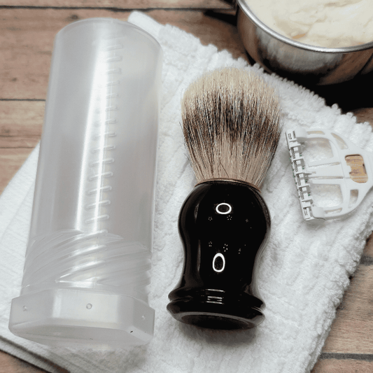 Men's Shaving Brush & Case